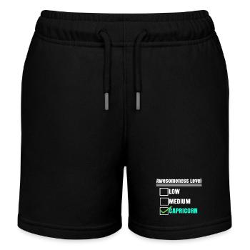 Horoscope Statement Zodiac Sign Heaven Capricorn - Kids Organic Sweat Shorts by Stanley/Stella - black - Front