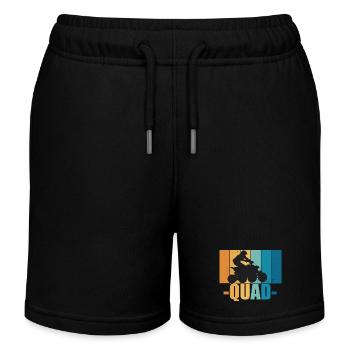 Quad Quad Driver Offroad Motorsport Gift - Kids Organic Sweat Shorts by Stanley/Stella - black - Front