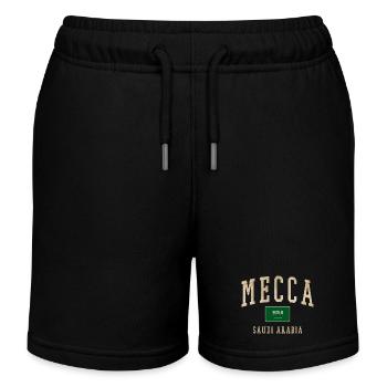 Mecca Saudisches Retro-Emblem - Kinder Organic Joggingshorts Mini Bolter von Stanley/Stella - Schwarz - Vorne