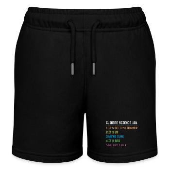Science March Earth Day Climate Change Scientists - Kinder Organic Joggingshorts Mini Bolter von Stanley/Stella - Schwarz - Vorne