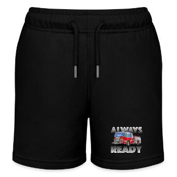 Die Feuerwehr, dein Freund und Helfer - Kinder Organic Joggingshorts Mini Bolter von Stanley/Stella - Schwarz - Vorne
