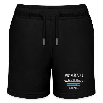 Bankkaufmann Banker Ausbildung Beruf Geschenk - Kinder Organic Joggingshorts Mini Bolter von Stanley/Stella - Schwarz - Vorne