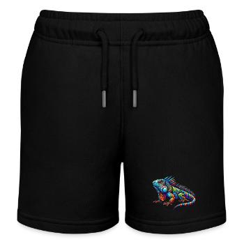 Leguan - Kinder Organic Joggingshorts Mini Bolter von Stanley/Stella - Schwarz - Vorne