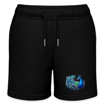 Paon - Short de jogging enfant bio Stanley/Stella - noir - Devant