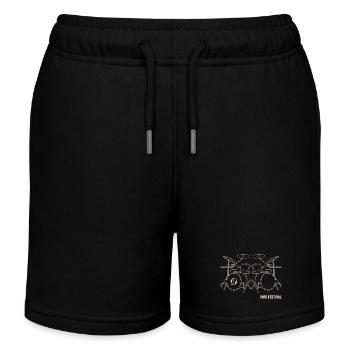 Eine Batterie in der Gliederung - Kinder Organic Joggingshorts Mini Bolter von Stanley/Stella - Schwarz - Vorne