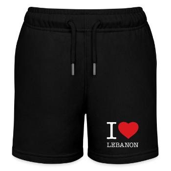 J’ADORE LE LIBAN - Short de jogging enfant bio Stanley/Stella - noir - Devant
