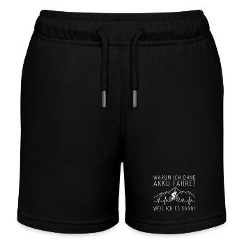 Warum ich ohne Akku fahre EKG MTB? - Kinder Organic Joggingshorts Mini Bolter von Stanley/Stella - Schwarz - Vorne