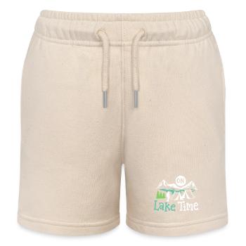 See Camping Zelten - Kinder Organic Joggingshorts Mini Bolter von Stanley/Stella - Natur - Vorne