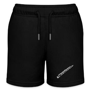 Flöte Zeichnung - Kinder Organic Joggingshorts Mini Bolter von Stanley/Stella - Schwarz - Vorne