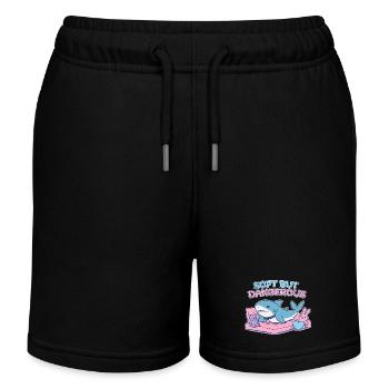 BLAHAJ – Weich & Gefahr - Kinder Organic Joggingshorts Mini Bolter von Stanley/Stella - Schwarz - Vorne