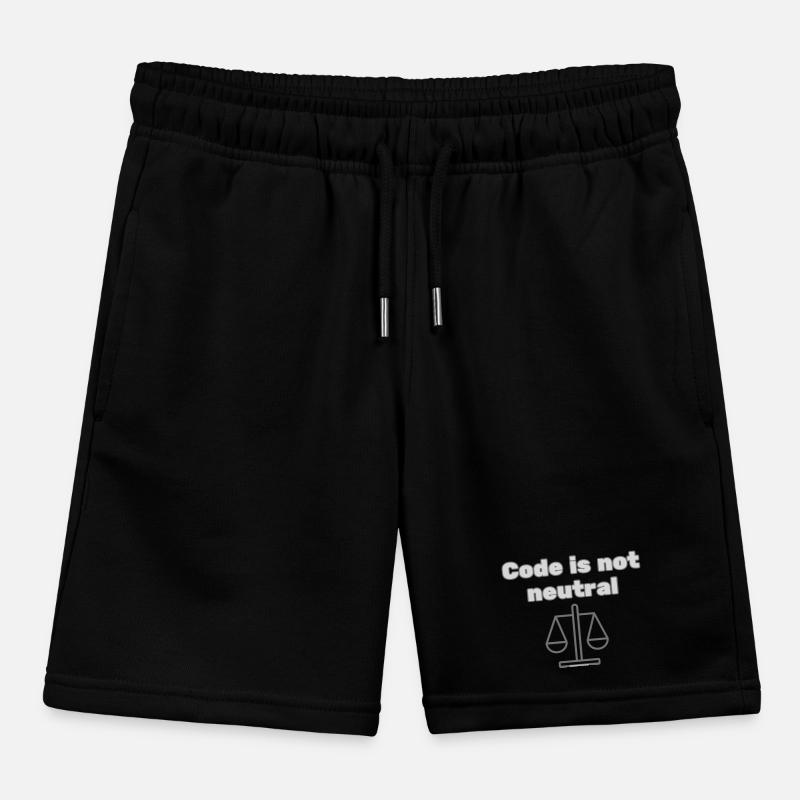 Code Is Not Neutral - Ethical Coder Statement Kinder Organic Joggingshorts Mini Bolter von Stanley/Stella