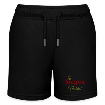 Krönchen Stadt Siegen / Nodda - Kinder Organic Joggingshorts Mini Bolter von Stanley/Stella - Schwarz - Vorne