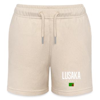 Lusaka Sambia - Kinder Organic Joggingshorts Mini Bolter von Stanley/Stella - Natur - Vorne