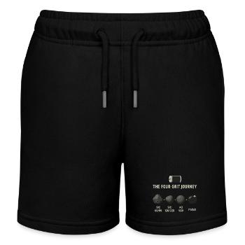 The Four-Grit Journey: Steinpolitur Prozess - Kinder Organic Joggingshorts Mini Bolter von Stanley/Stella - Schwarz - Vorne