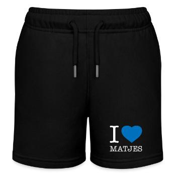 J’adore Matjes - Short de jogging enfant bio Stanley/Stella - noir - Devant