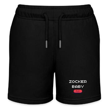 Gambler Baby - Kids Organic Sweat Shorts by Stanley/Stella - black - Front