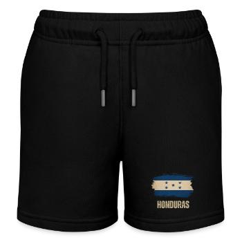 Flag of Honduras grunge, I love Honduras - Kids Organic Sweat Shorts by Stanley/Stella - black - Front