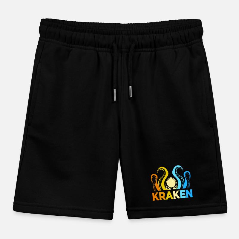 Octopus Octopus Octopus Octopus Kids Organic Sweat Shorts by Stanley/Stella
