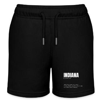 Logo rétro de la Fierté de l’État de l’Indiana - Short de jogging enfant bio Stanley/Stella - noir - Devant