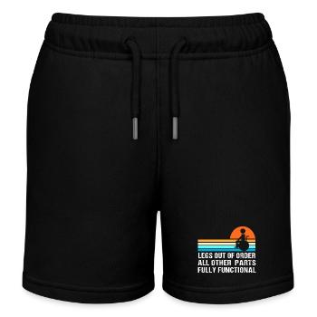 Rollstuhl - Kinder Organic Joggingshorts Mini Bolter von Stanley/Stella - Schwarz - Vorne