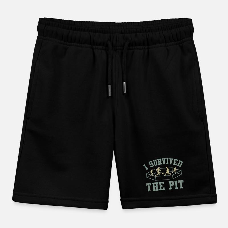 I Survived The Pit Ring Kids Organic Sweat Shorts by Stanley/Stella