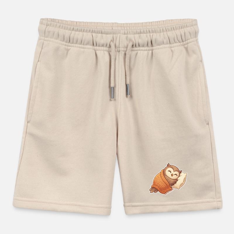Eule Schlafen Kinder Organic Joggingshorts Mini Bolter von Stanley/Stella