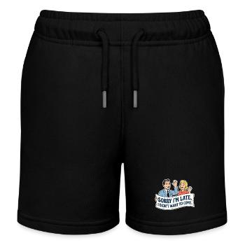 Sorry I’m late, I didn’t want to come  - Kinder Organic Joggingshorts Mini Bolter von Stanley/Stella - Schwarz - Vorne