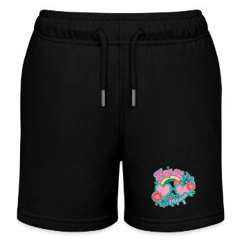 Hug me please - Short de jogging enfant bio Stanley/Stella - noir - Devant
