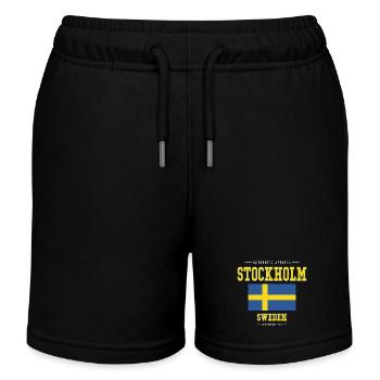 Stockholm - Kinder Organic Joggingshorts Mini Bolter von Stanley/Stella - Schwarz - Vorne