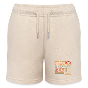 Mai 2015 - Millésime 2015 Anniversaire - Mai 2015 - Short de jogging enfant bio Stanley/Stella - écru doux - Devant
