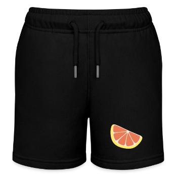 Tranche de pamplemousse - Short de jogging enfant bio Stanley/Stella - noir - Devant