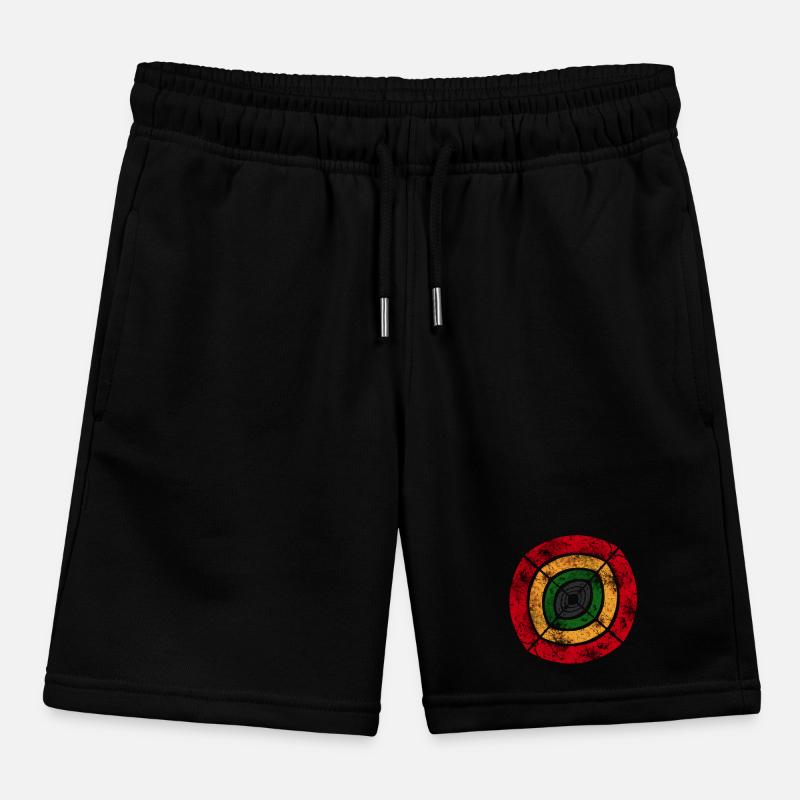 reggae africa sign big Kids Organic Sweat Shorts by Stanley/Stella