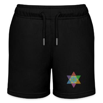 Sacred Star - Star of Life 04/3D/Cf. - Kids Organic Sweat Shorts by Stanley/Stella - black - Front