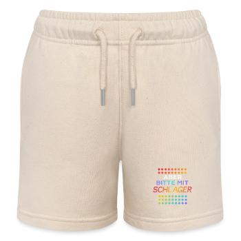 Aber bitte mit Schlager - Kinder Organic Joggingshorts Mini Bolter von Stanley/Stella - Natur - Vorne