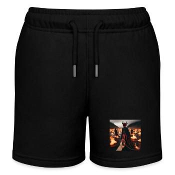 Follow Me to the Abyss - Infernal Devil's Pact #13 - Kids Organic Sweat Shorts by Stanley/Stella - black - Front