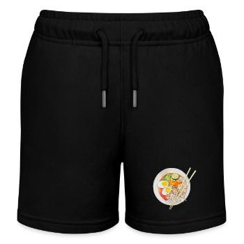 Ramen Suppe japanische Nudelsuppe Japan China - Kinder Organic Joggingshorts Mini Bolter von Stanley/Stella - Schwarz - Vorne