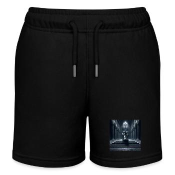 Fart Souls – Hollow Knight auf Porzellanthron #10 - Kinder Organic Joggingshorts Mini Bolter von Stanley/Stella - Schwarz - Vorne
