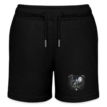 Lobo2-KARTON - Kinder Organic Joggingshorts Mini Bolter von Stanley/Stella - Schwarz - Vorne