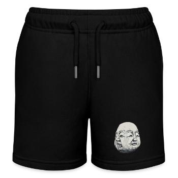 Buddha Kopf vier Gesichter Freude Zufriedenheit - Kinder Organic Joggingshorts Mini Bolter von Stanley/Stella - Schwarz - Vorne