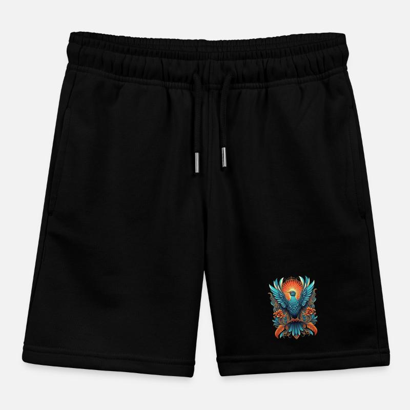 Bunter Paradiesvogel Kinder Organic Joggingshorts Mini Bolter von Stanley/Stella
