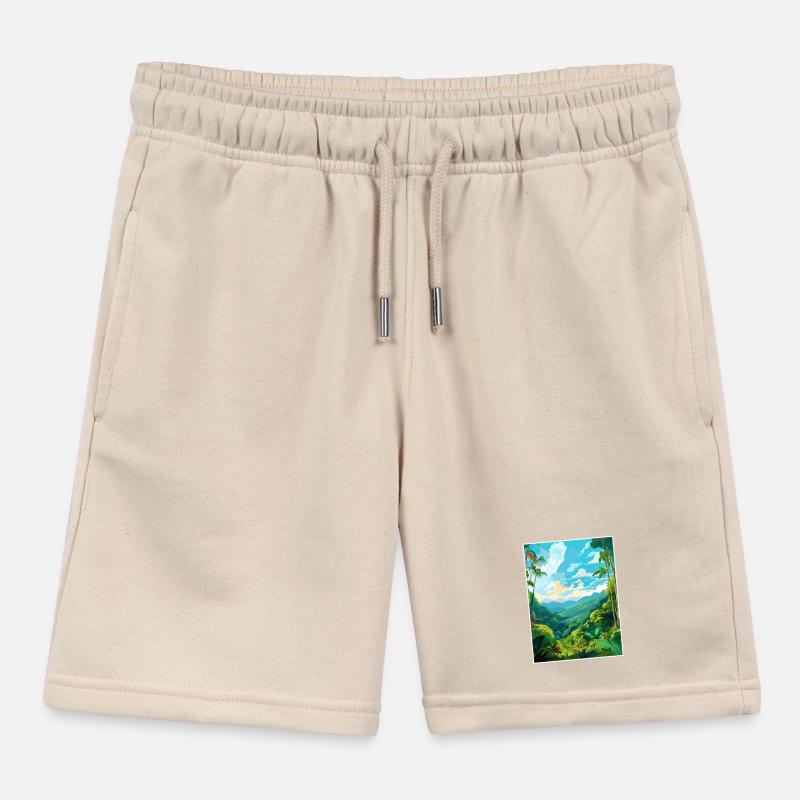 Amazone Rainforest Vintage voyage affiche Souvenir Short de jogging enfant bio Stanley/Stella