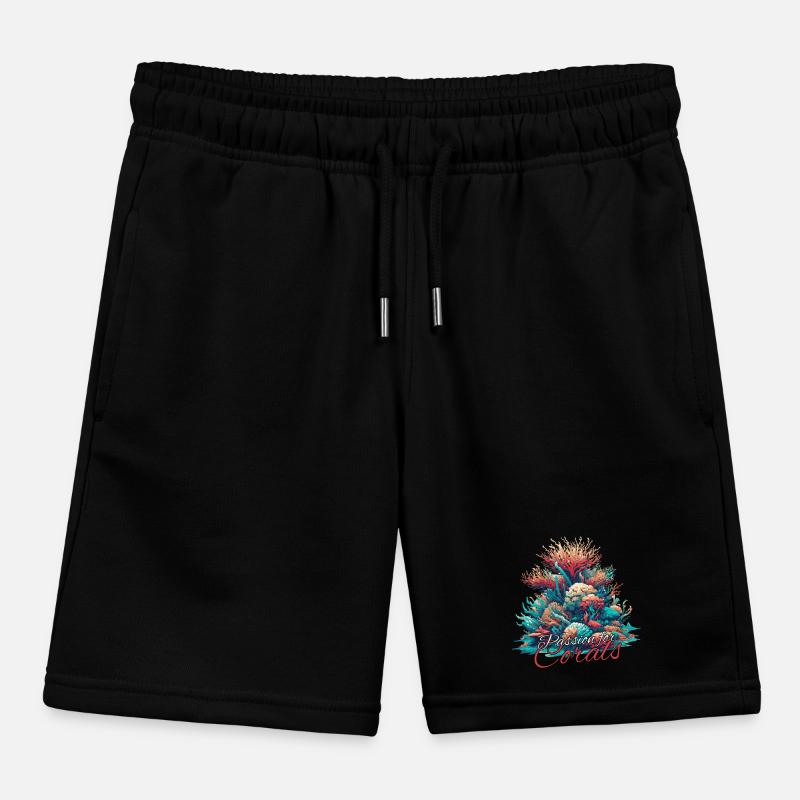 Passion for coral gift Kids Organic Sweat Shorts by Stanley/Stella