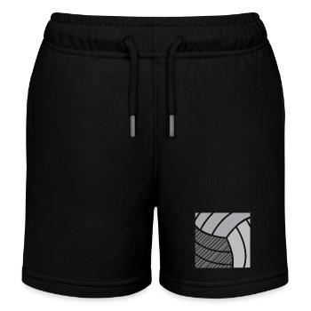 Volleyball - Kinder Organic Joggingshorts Mini Bolter von Stanley/Stella - Schwarz - Vorne