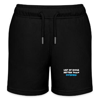 Pitsky Pitskies Lustiger Spruch - Kinder Organic Joggingshorts Mini Bolter von Stanley/Stella - Schwarz - Vorne