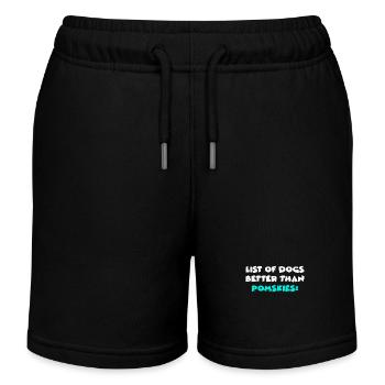 Pomsky Pomskies Dogs Fans Owners Owners - Kids Organic Sweat Shorts by Stanley/Stella - black - Front