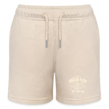 Breizh Cie St Malo - Kids Organic Sweat Shorts by Stanley/Stella - soft Ecru - Front