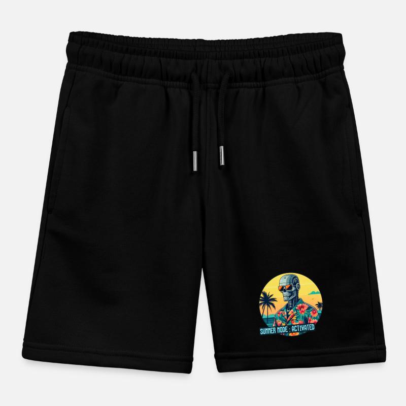 Summer Mode Activated Kids Organic Sweat Shorts by Stanley/Stella