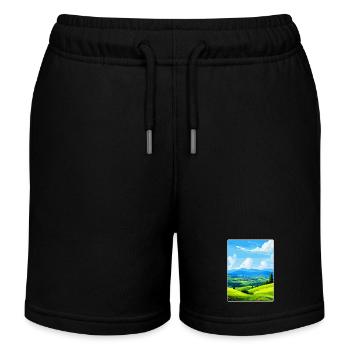 Sauerland Allemagne Affiche de voyage vintage souvenir - Short de jogging enfant bio Stanley/Stella - noir - Devant