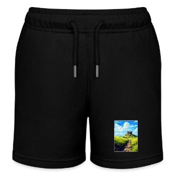 Downhill Demesne Irlande Royaume-Uni Vintage Affiche de voyage - Short de jogging enfant bio Stanley/Stella - noir - Devant