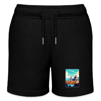 Florenz Italien Vintage Reiseplakat Souvenir WPA - Kinder Organic Joggingshorts Mini Bolter von Stanley/Stella - Schwarz - Vorne
